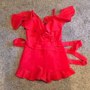 Red romper